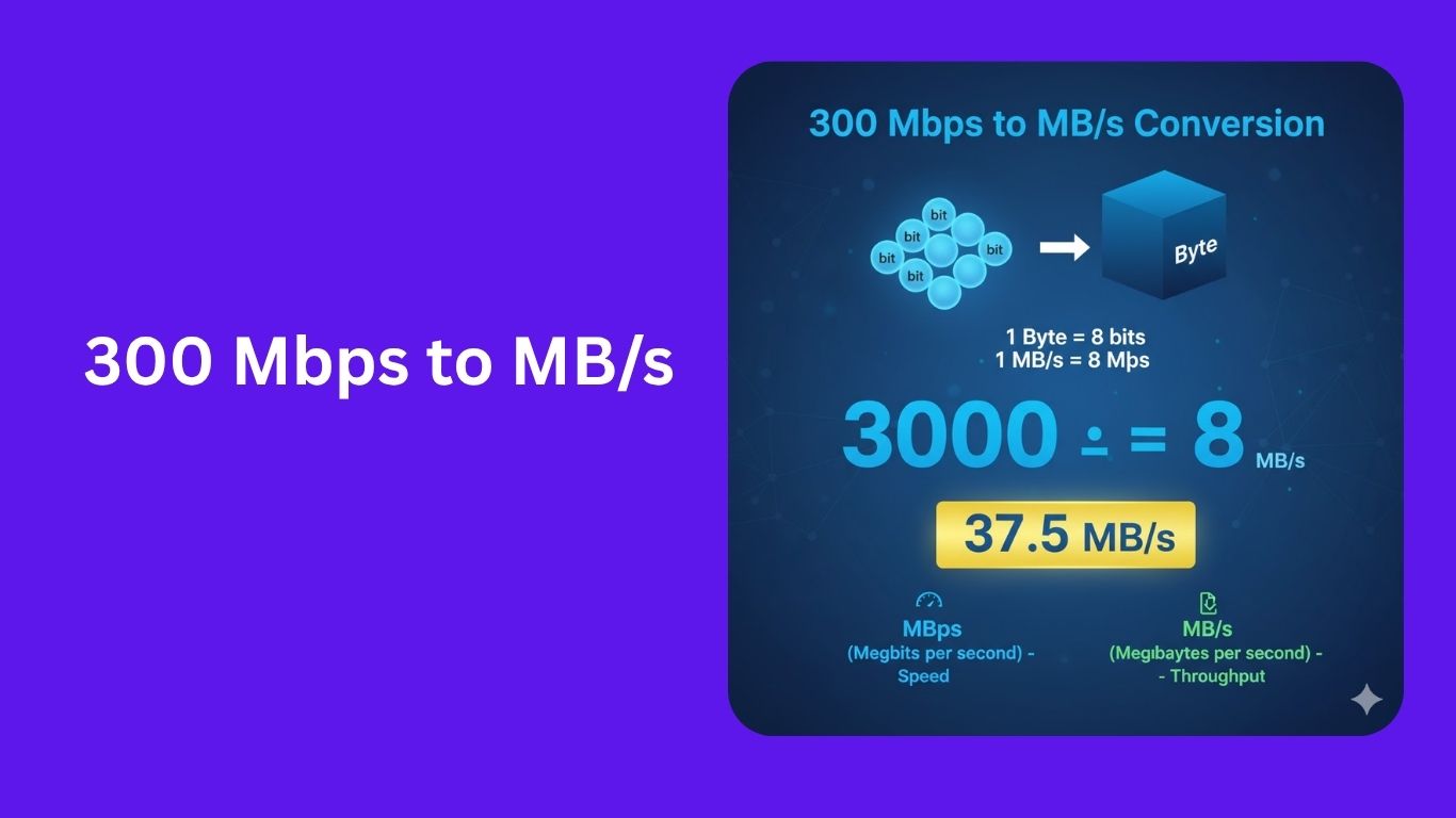 300 Mbps to MBPS