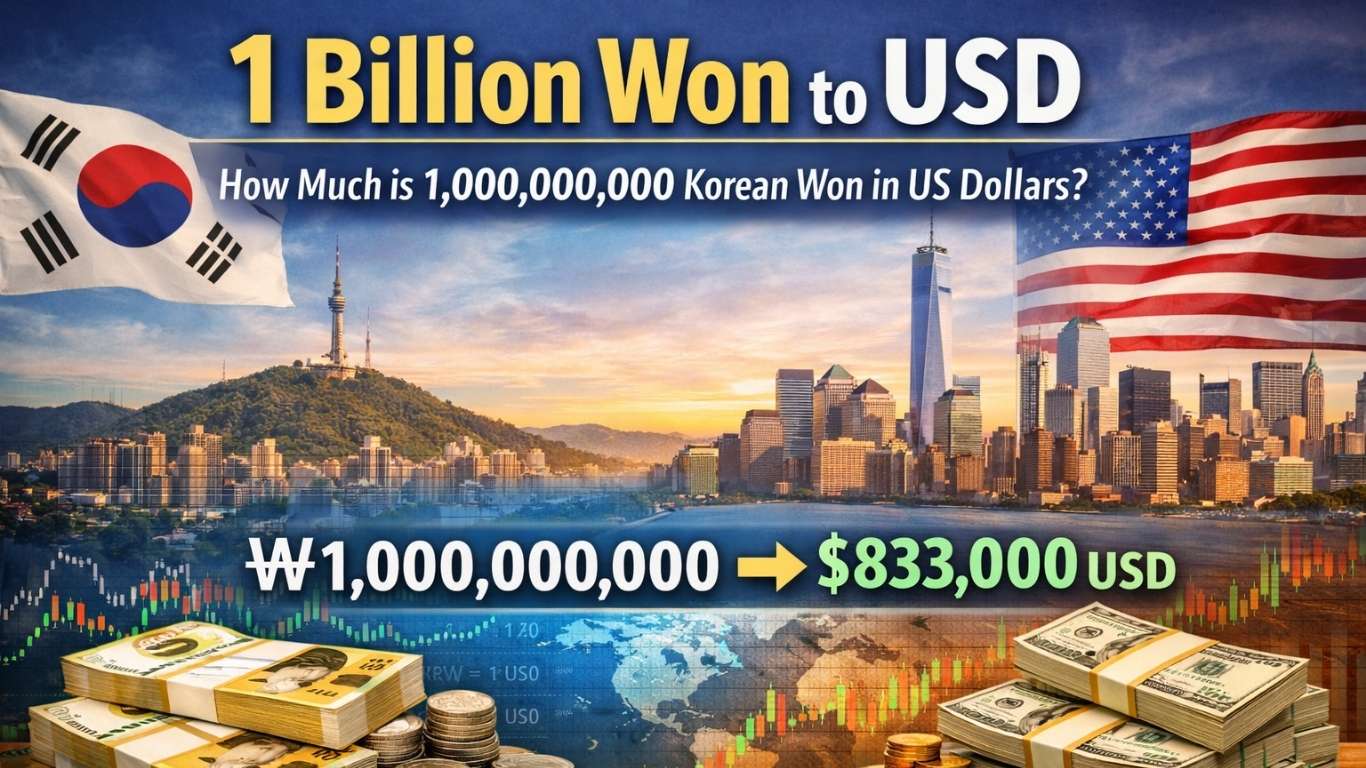 1 billion won to usd