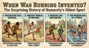 when was running invented